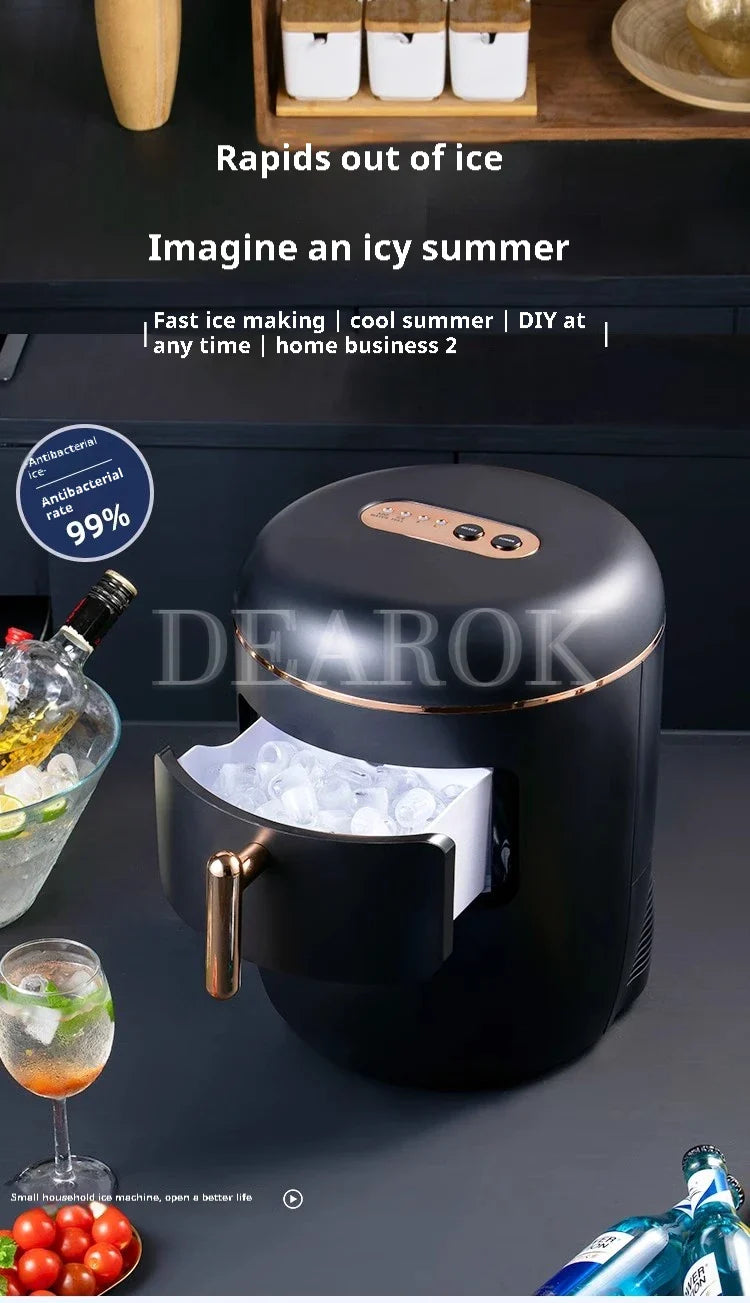 Ice Machine Dual Function Ice Maker and Water Dispenser  Perfect for Office and Home Use  2.3L   2 Kinds  Ice Size