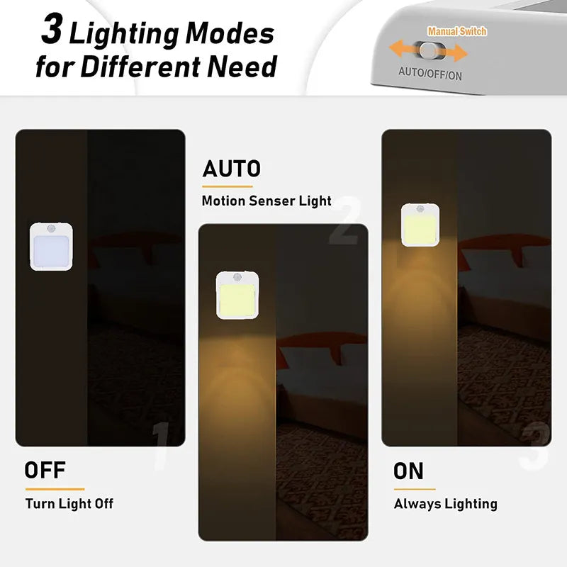 Night Light Motion Sensor With LED Light