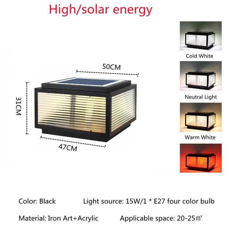 Outdoor LED Solar Door Lamp Waterproof