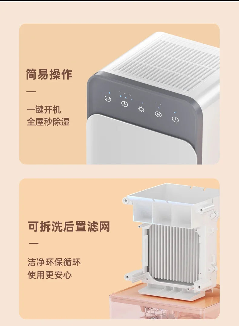 Dehumidifier - Household. Silent. Dehumidification. Indoor. Moisture Absorption. Dehumidifier. Air Drying. Return to the South.