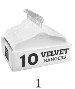 10pcs Velvet Non-Slip Clothing Hangers,45CM Seamless Flocking Hanger Dry and Wet Wardrobe Storage Adult Magic Cloth Hanger