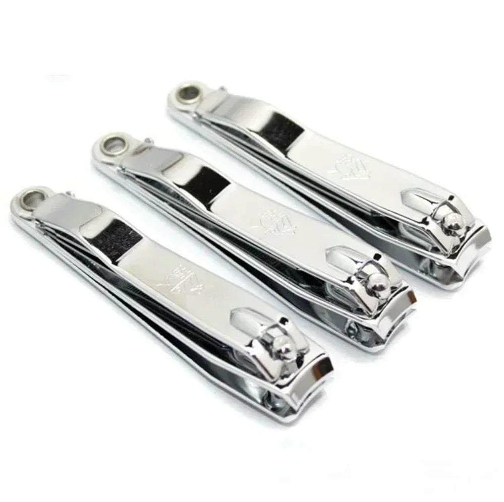 Ouriner Nail Clippers Stainless Steel Sharpest Nail Cutter Duty Curved Edge for Adult Men Women Swing Out Nail Cleaner/File