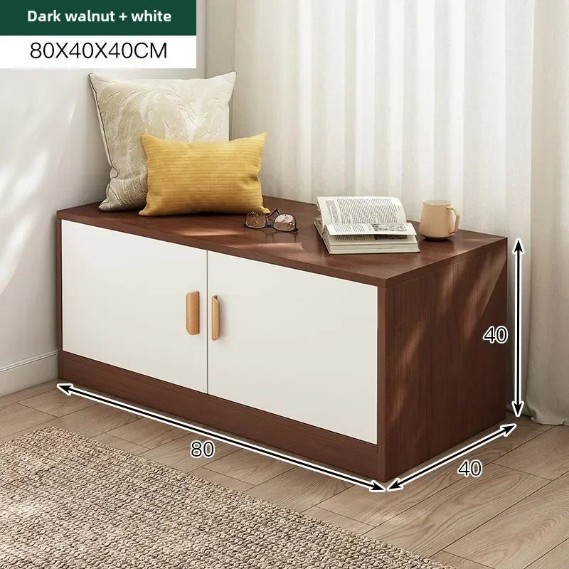 Corridor Shoe Cabinet At The Entrance of The Home Corridor Indoor Entrance Door Entrance Cabinet New Solid Wood Rack Shoe Shelf