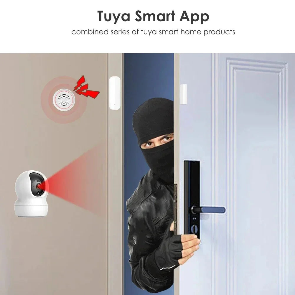 Smart Home Wireless Door Detector Door Open / Closed Alarm System for Alexa Google