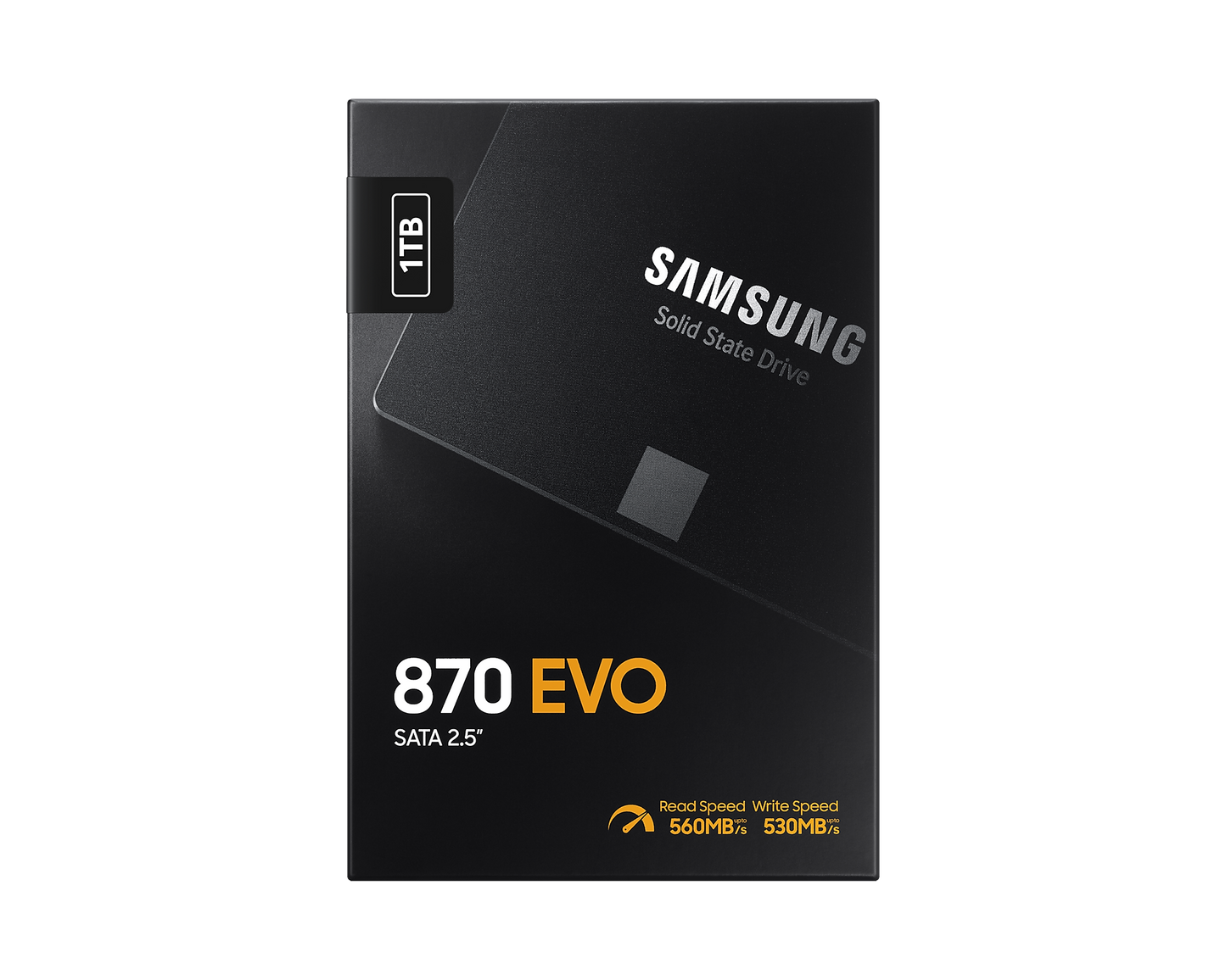 Samsung 870 EVO SSD 2.5" SATA3 with speeds of 560/530 MBs