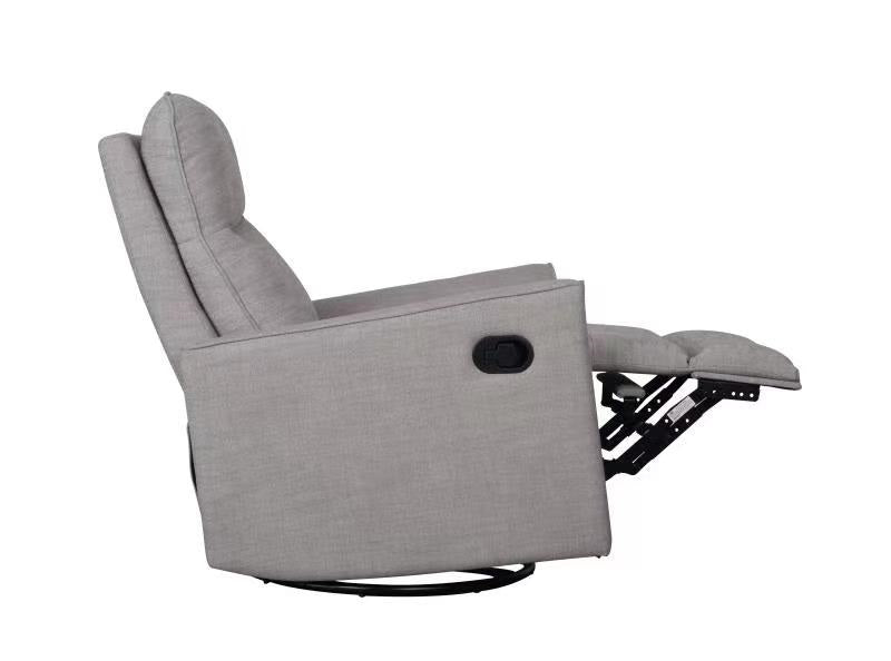 Savannah Swivel Glider Recliner Chair - Pebble