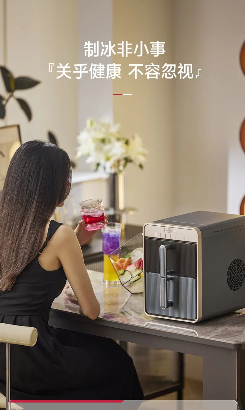 Ice Cube Machine Small Office Fully Automatic Ice Machine Home Portable 15KG Dormitory Mini 220V Maquina Para Hacer Hielo