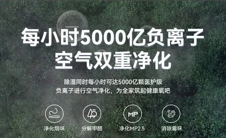 Energy-saving dehumidifier for indoor dehumidification, large capacity, easy to clean home dehumidifier