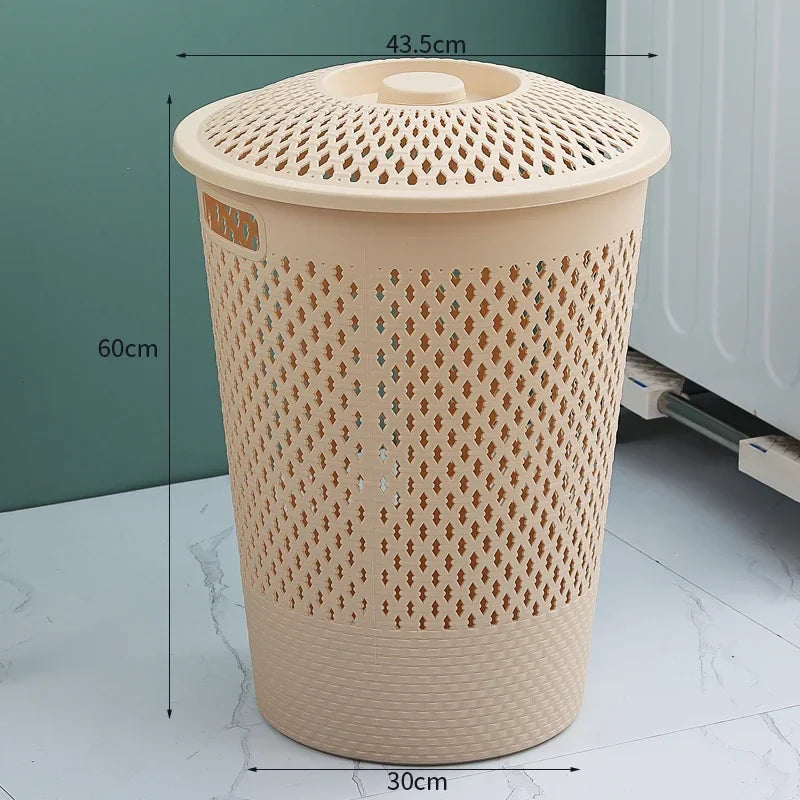 Multi-functional Plastic Household Dirty Laundry Baskets Bathroom Clothes Storage Bucket Living Room Children Toy Basket