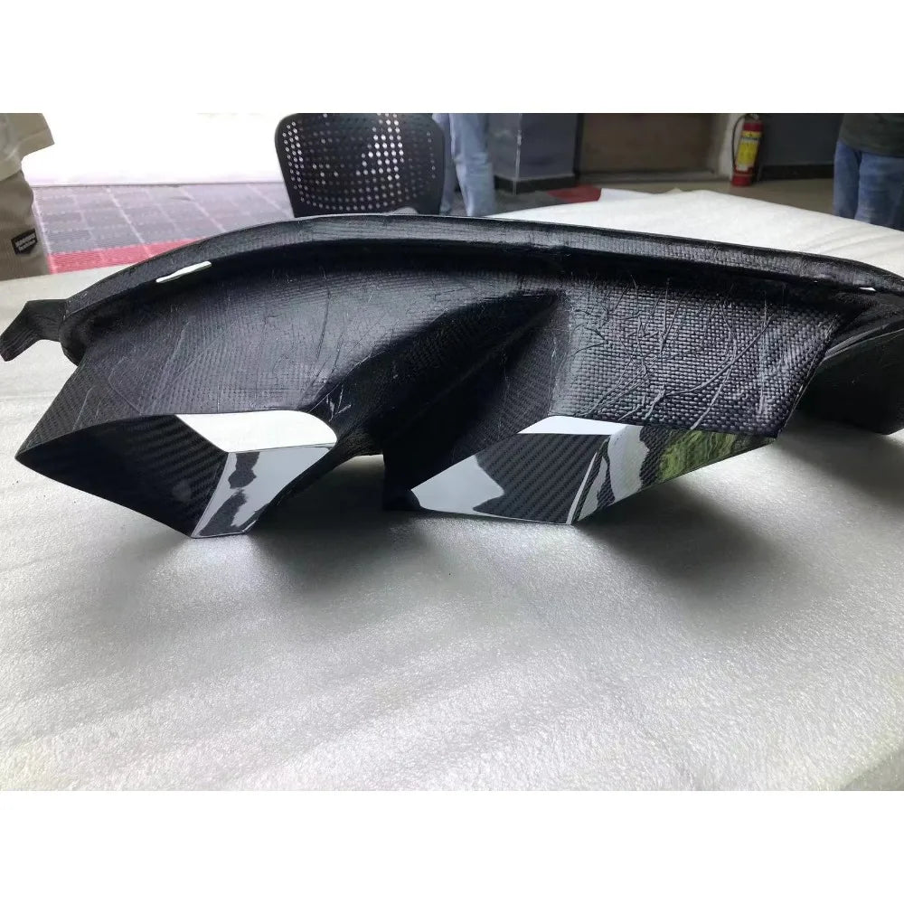 Dry Carbon Fiber Front Bumper Air Duct Vent Trim Replacement for BMW