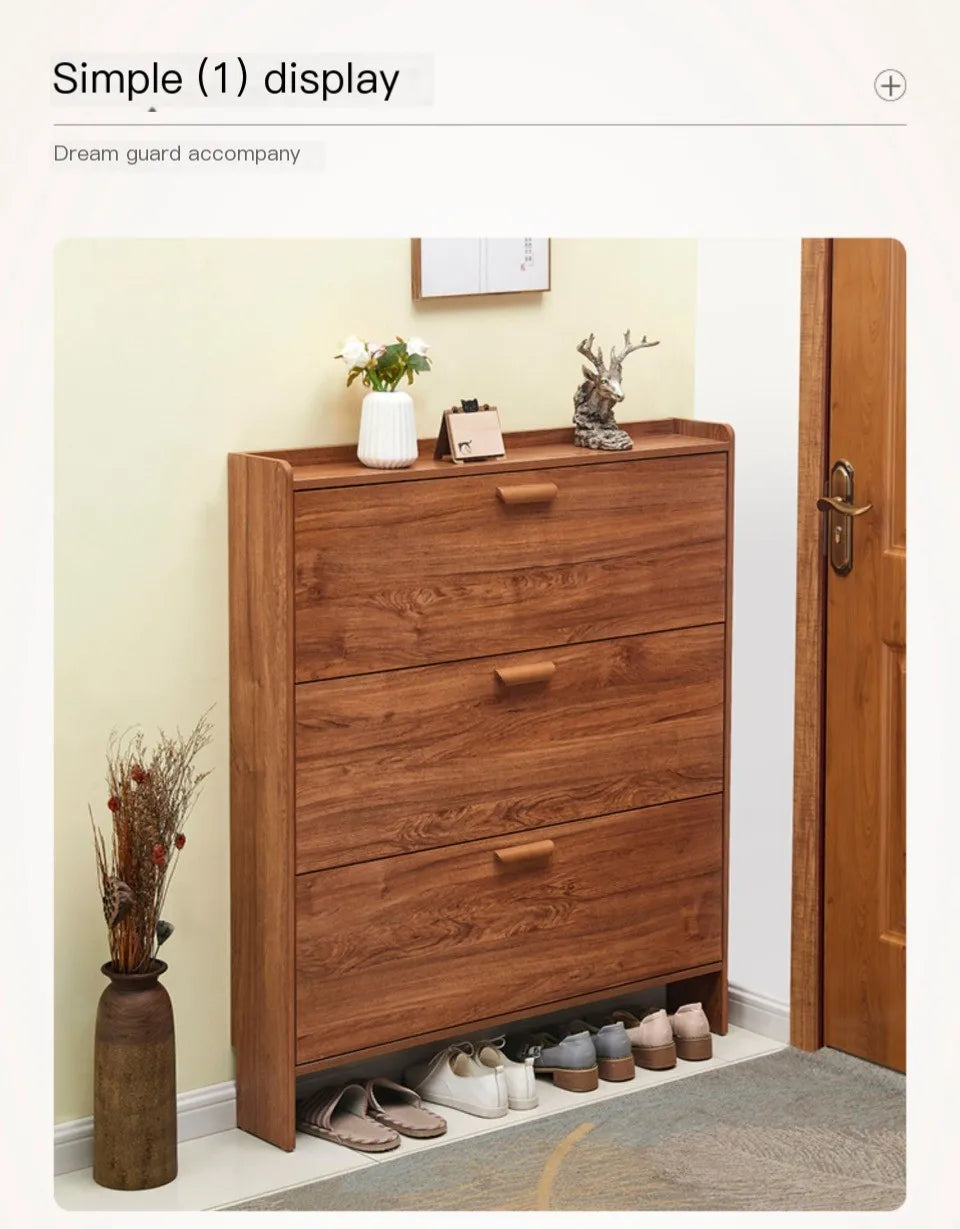 Flip Over Shoe Cabinet Simple Modern Door-side Tip-up Shoes Rack Ultra-thin Economical Home Multi-functional Assembled Shoe Rack