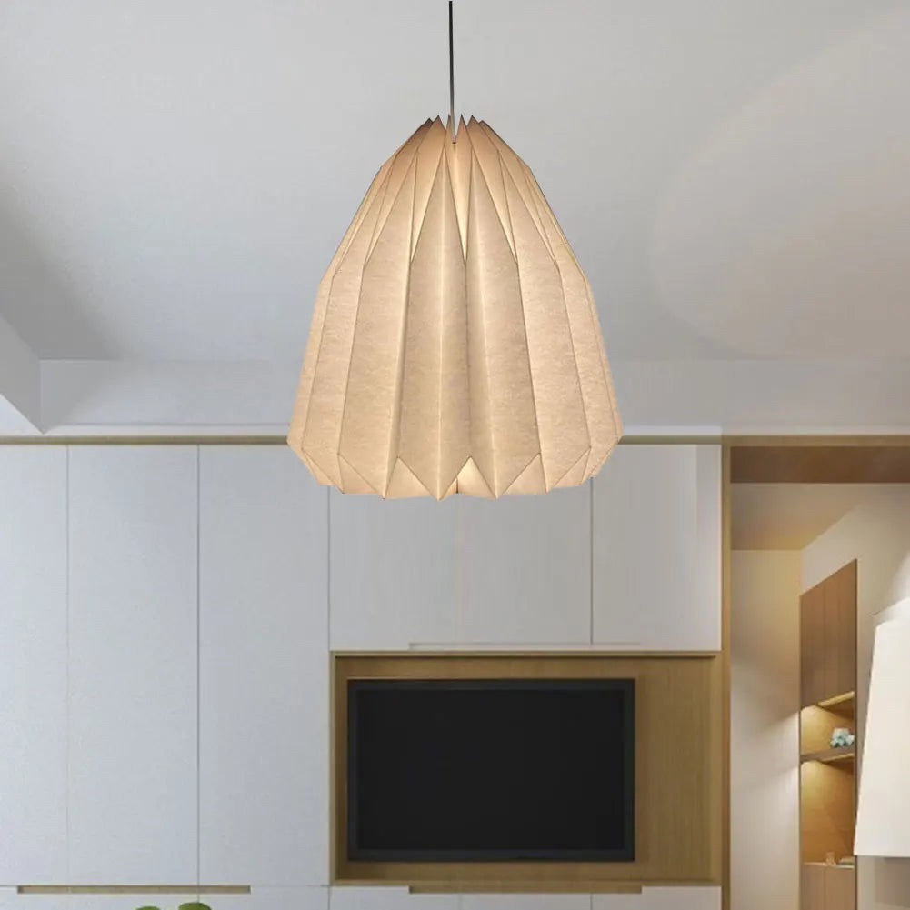 Hanging Lamp Cover Nordic Style Chandelier Lamp Shade Creative Folding Decorative Pendant Light Shade for Living Room Decor