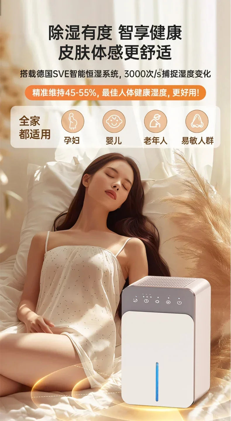 Dehumidifier - Household. Silent. Dehumidification. Indoor. Moisture Absorption. Dehumidifier. Air Drying. Return to the South.