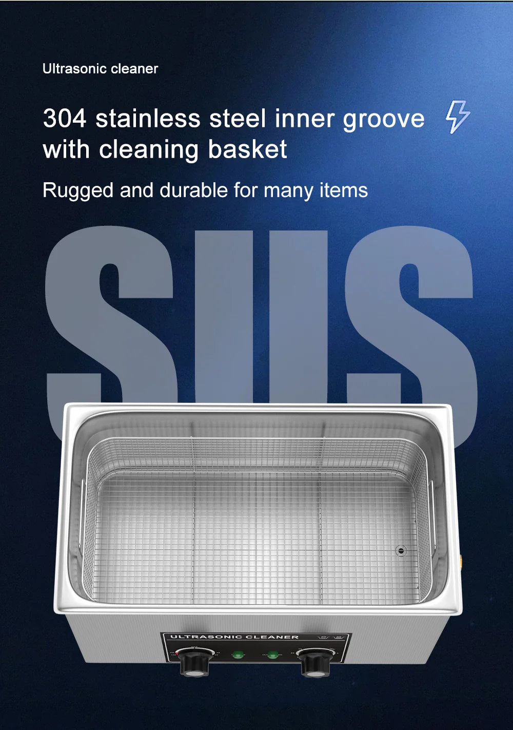 Industrial Ultrasonic Cleaner Cleaning Device 30L 600w 800w 900w Retainer Cleaner Machine Ultrasonic Bath UK AU EU US Plug 220v