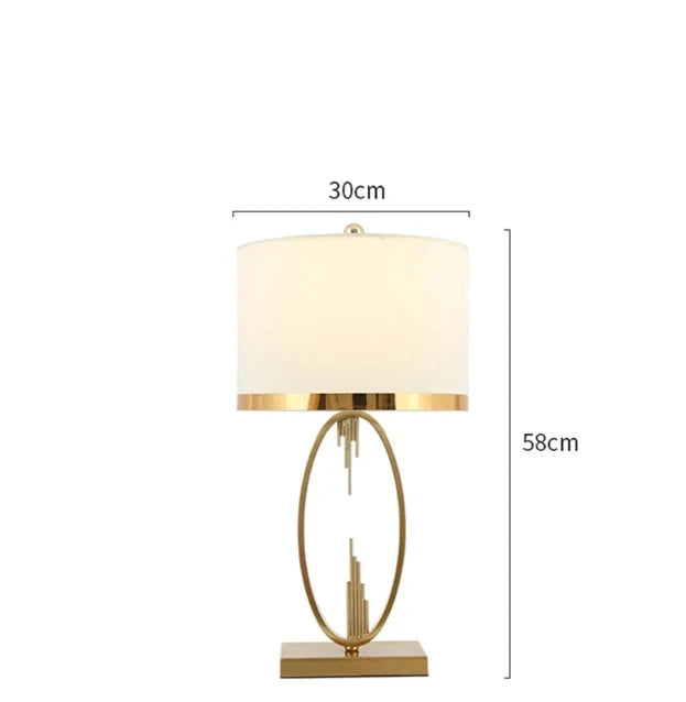 Modern Metal Pipe Shape Table Lamps