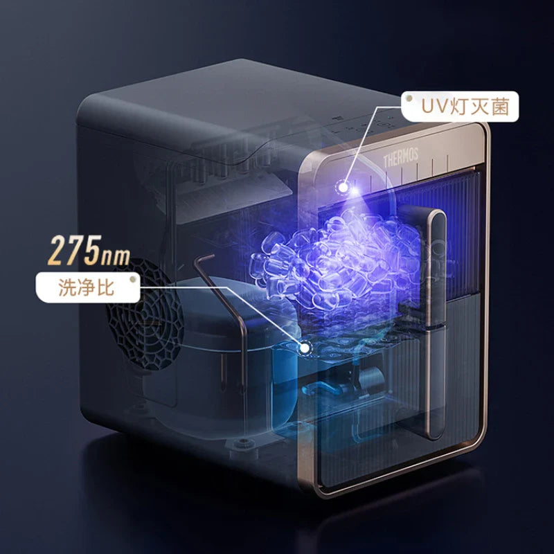 Ice Cube Machine Small Office Fully Automatic Ice Machine Home Portable 15KG Dormitory Mini 220V Maquina Para Hacer Hielo