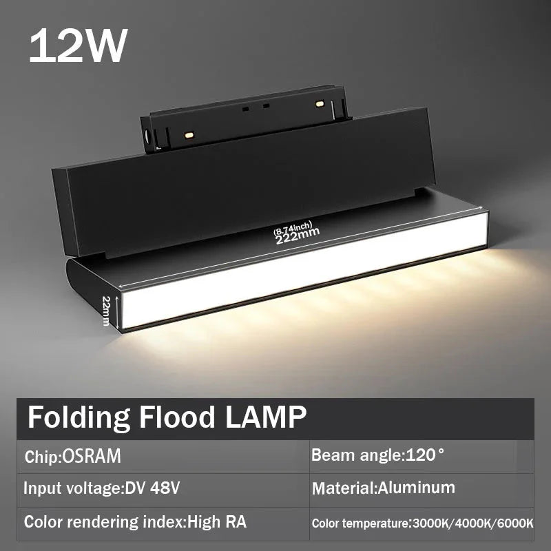 Modern Embedded Flexible Linear Fixture LED Spotlight DC48V Ceiling Indoor Light
