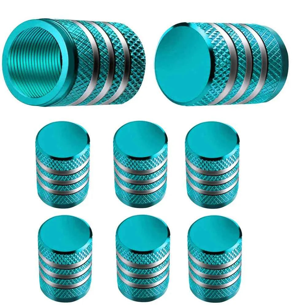 8Pc Tire Valve Caps Tyre Rim Stem Cover Dust Proof Auto Wheel Cap Aluminum Alloy Nipple Caps for Cars and Motorcycles Bikes