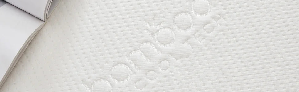 7cm (3inch) Memory Foam Mattress Topper Enhancer Overlay Dual-Layer Back Pain Relief, Includes  Zip Removable Washable Cover