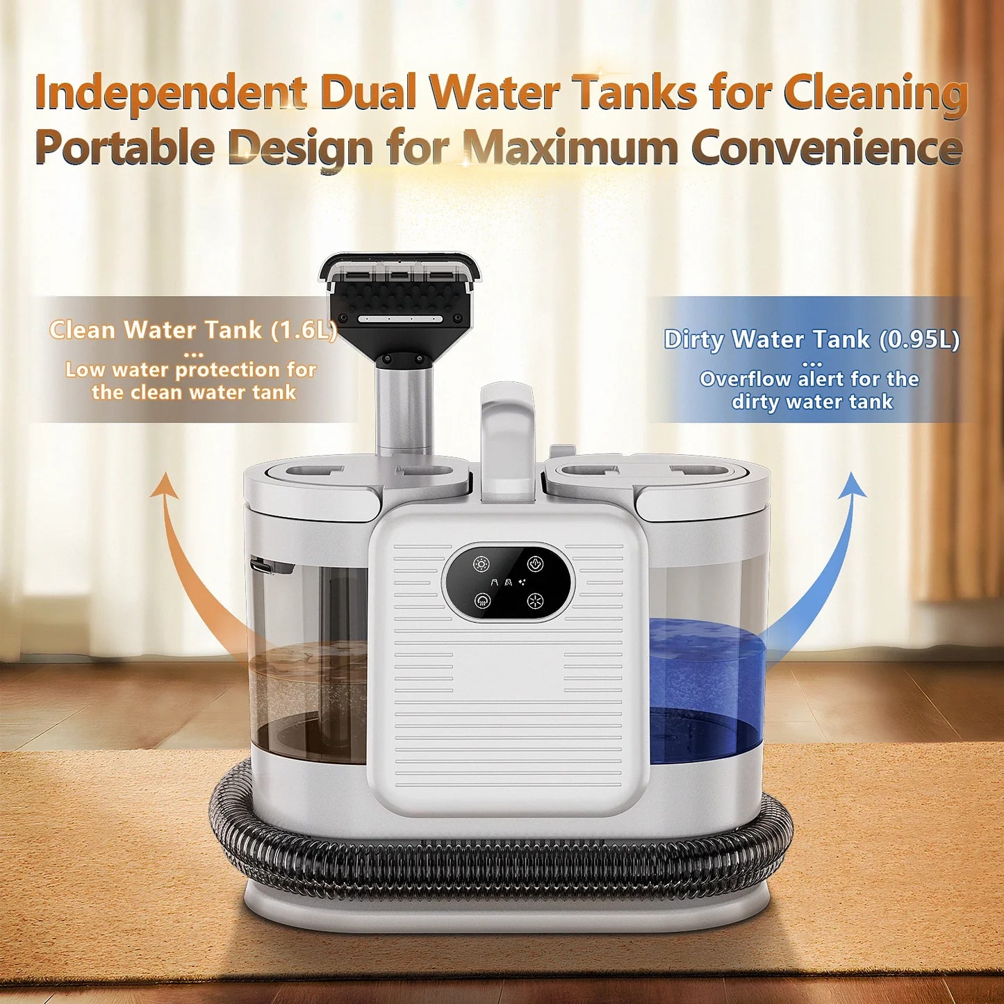 OMESER C988 Spot Cleaner 13kpa 1650w Vacuum Steam Cleaner Spray Suction Integrated Handheld Cleaning Carpet Cleaner Machine