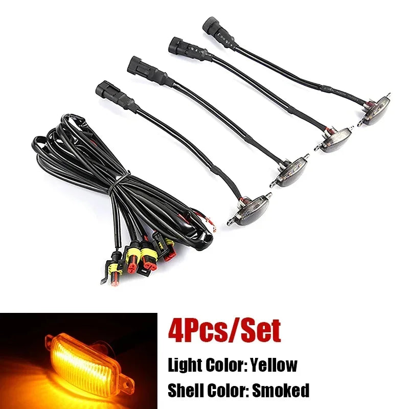Universal LED Car Lights Front LED Grille Lights With Harness Eagle Eye Lamp