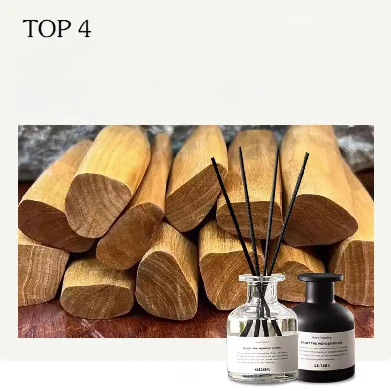 50ML Flameless Home Fragrance Room Freesia Jasmine Fragrance Oil with Rattan Diffuser Stick Home Room Air Freshener Deco