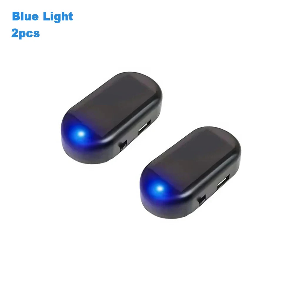 Solar Car Security Light LED Flashing Anti-Theft Warning Light (Dummy Alarm)
