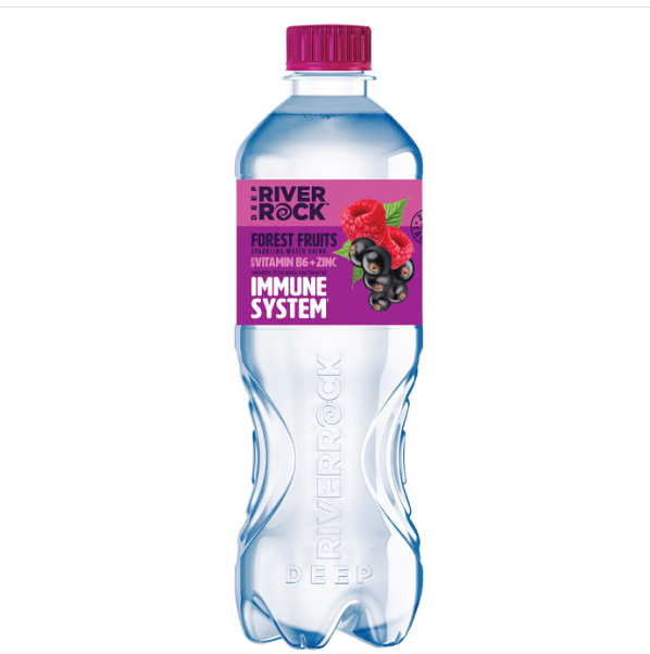 15 x Deep Riverrock Forest Fruits Sparkling Water Drink 500Ml