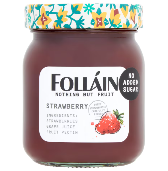 9 x Folláin Nothing But Fruit Strawberry 340G
