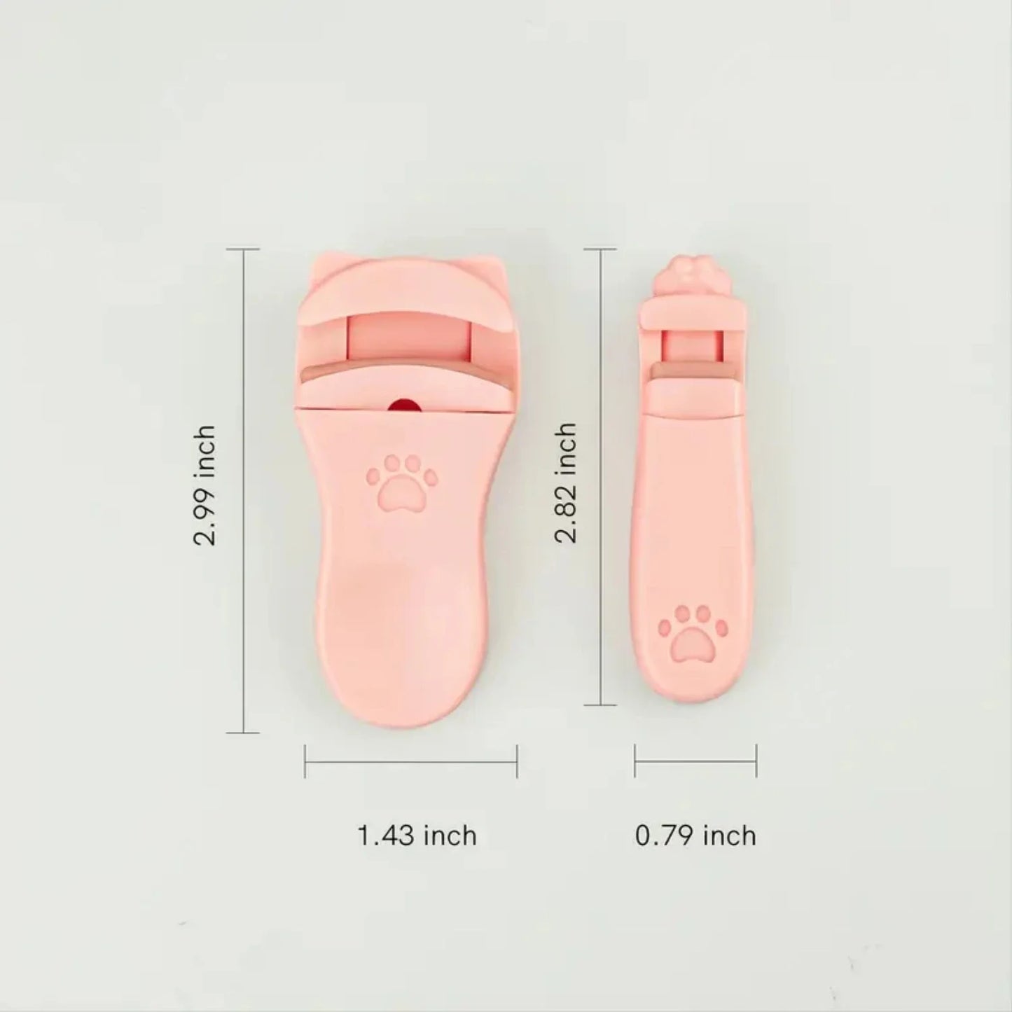 Compact and Portable Plastic Eyelash Curler Set - 2pcs with Extra Silicone Replacement Pads, Easy to Accurately Lift Partial Las