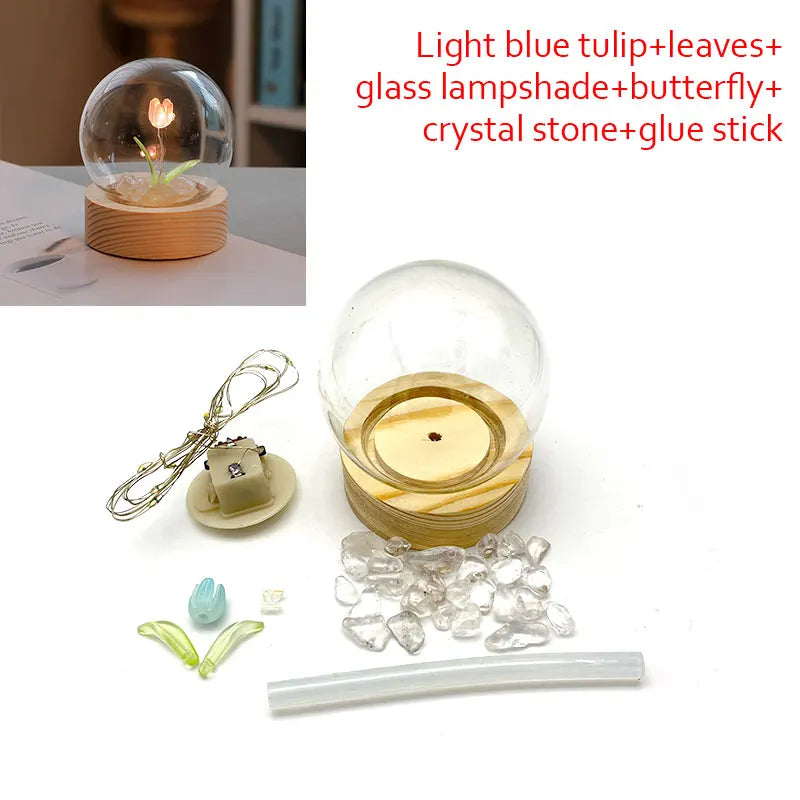 Mini Tulip Night Light Handmade DIY Materials