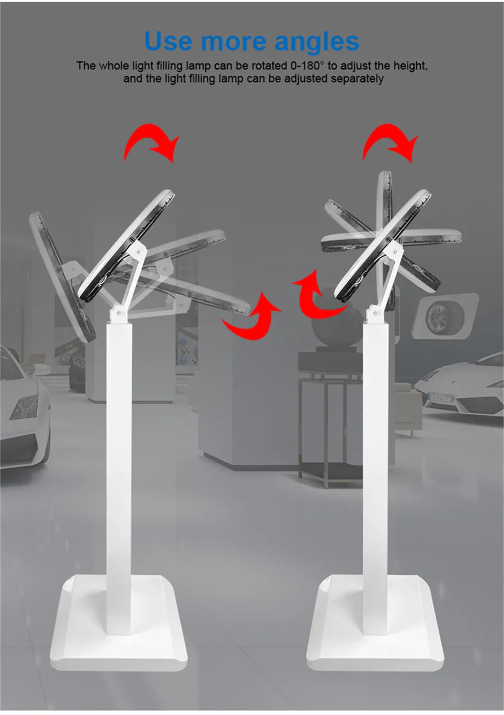 iPad Photo Booth Selfie Machine Shell Adjustable Stand Photobooth With LED Ring Light Customized LOGO For Wedding Partys Events