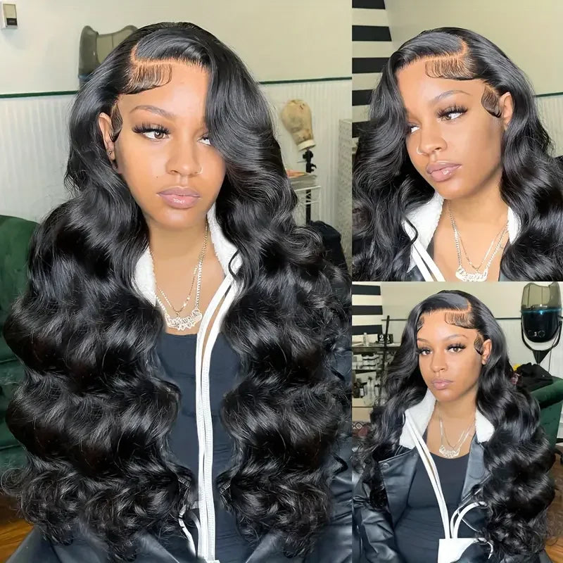 Body Wave 13x4 13x6 360 HD Transparent Lace Front Wigs Human Hair Wig For Women Brazilian 30 38 Inch Water Wave Lace Frontal Wig