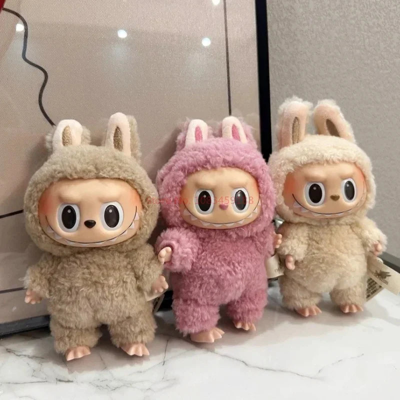 Genuine Labubu 1st And 2nd Generation Series Vinyl Pendant Doll Model Toys Cute The Monster Labubu Keychain Toy Christmas Gift 