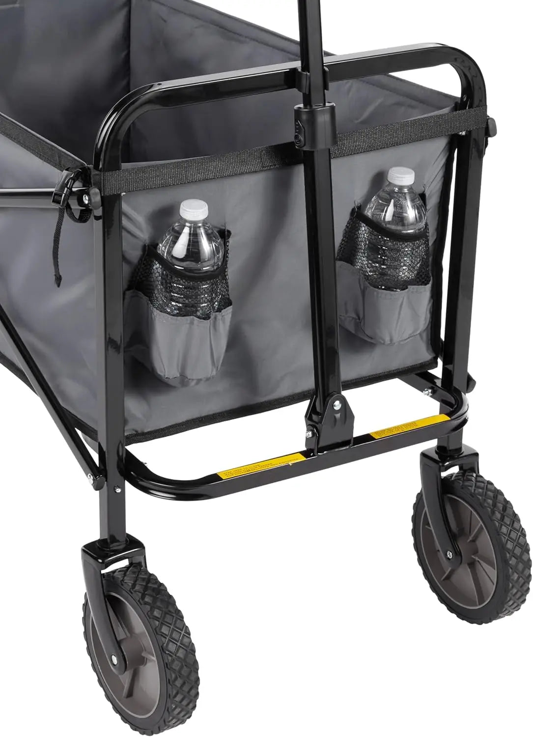 Garden Tool Collection Collapsible Folding Outdoor Garden's Utility Wagon with Cover Bag, Grey