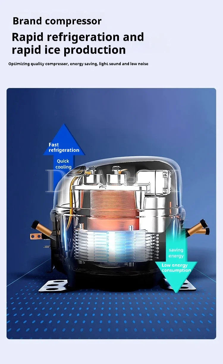 Ice Machine Dual Function Ice Maker and Water Dispenser  Perfect for Office and Home Use  2.3L   2 Kinds  Ice Size