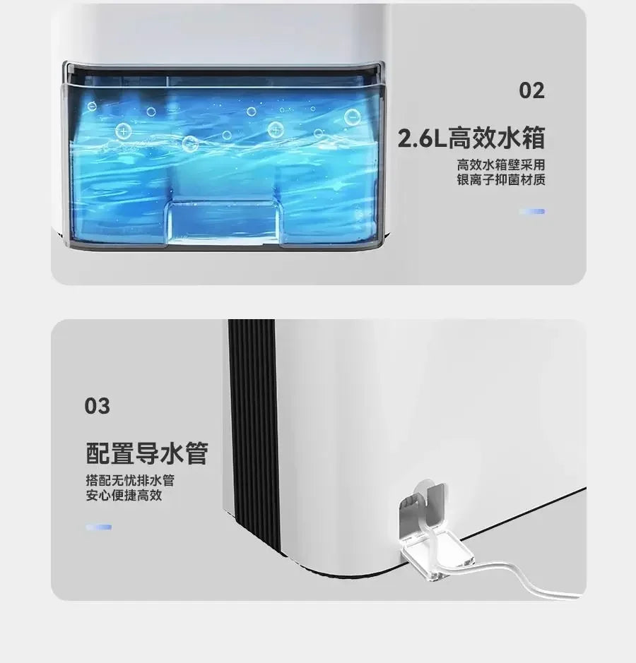 Energy-saving dehumidifier for indoor dehumidification, large capacity, easy to clean home dehumidifier