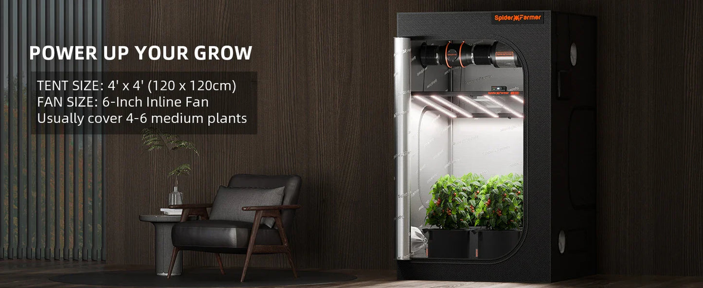 Spider Farmer SE5000 LED Grow Light Samsung LM301H EVO Detachable Driver Full Spectrum For Veg Flower Plants Indoor Hydroponics