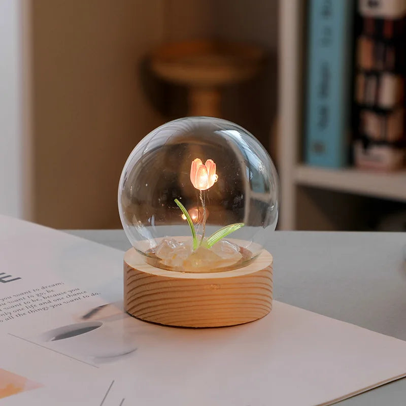 Mini Tulip Night Light Handmade DIY Materials