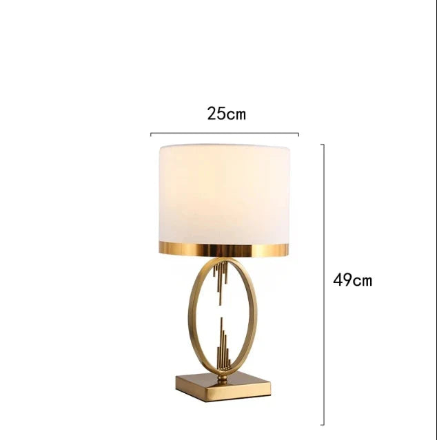 Modern Metal Pipe Shape Table Lamps