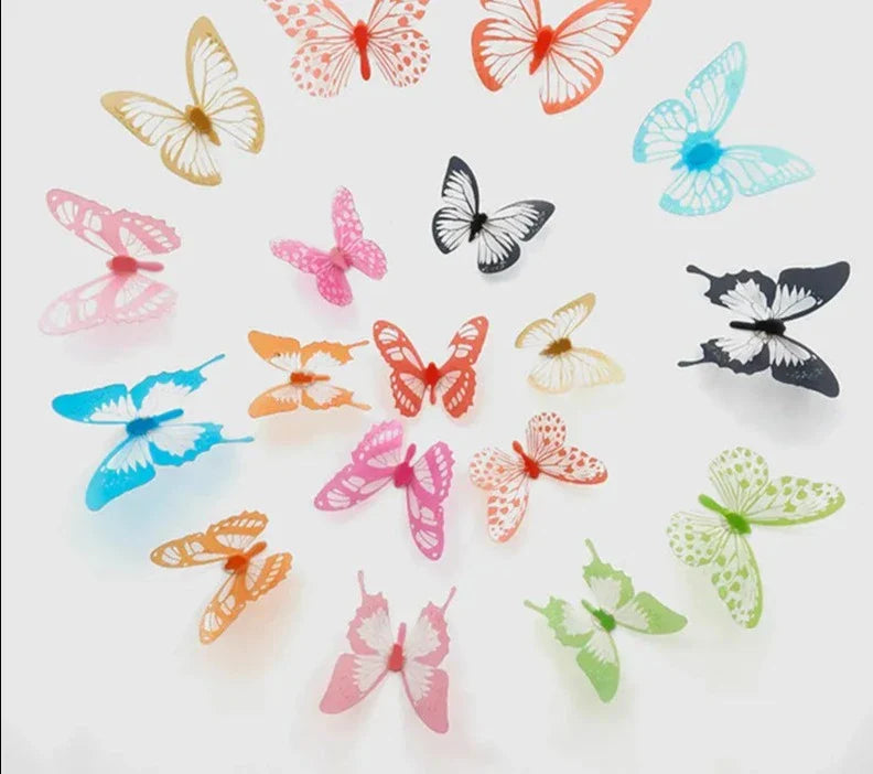 Crystal Butterflies 3d Wall Sticker