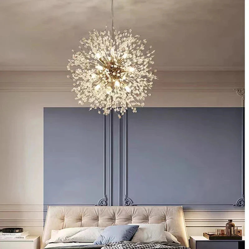Modern Sky Star Fireball Crystal Pendant LED Lighting