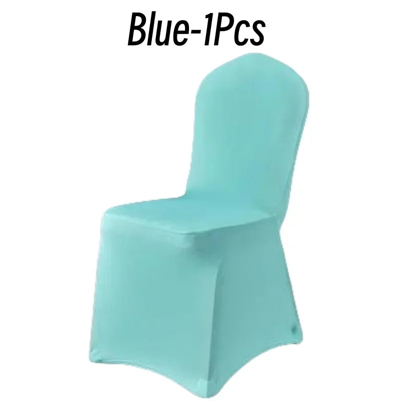 10Pcs Solid Color Chair Cover Spandex Slip Cover Stretch Wedding Banquet Party Reataurant Banquet Hotel Dining Chair Covers
