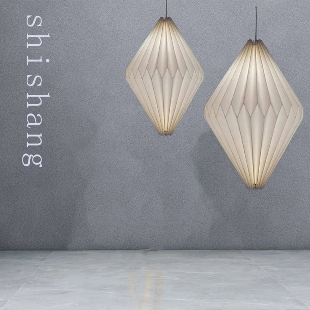 Hanging Lamp Cover Nordic Style Chandelier Lamp Shade Creative Folding Decorative Pendant Light Shade for Living Room Decor