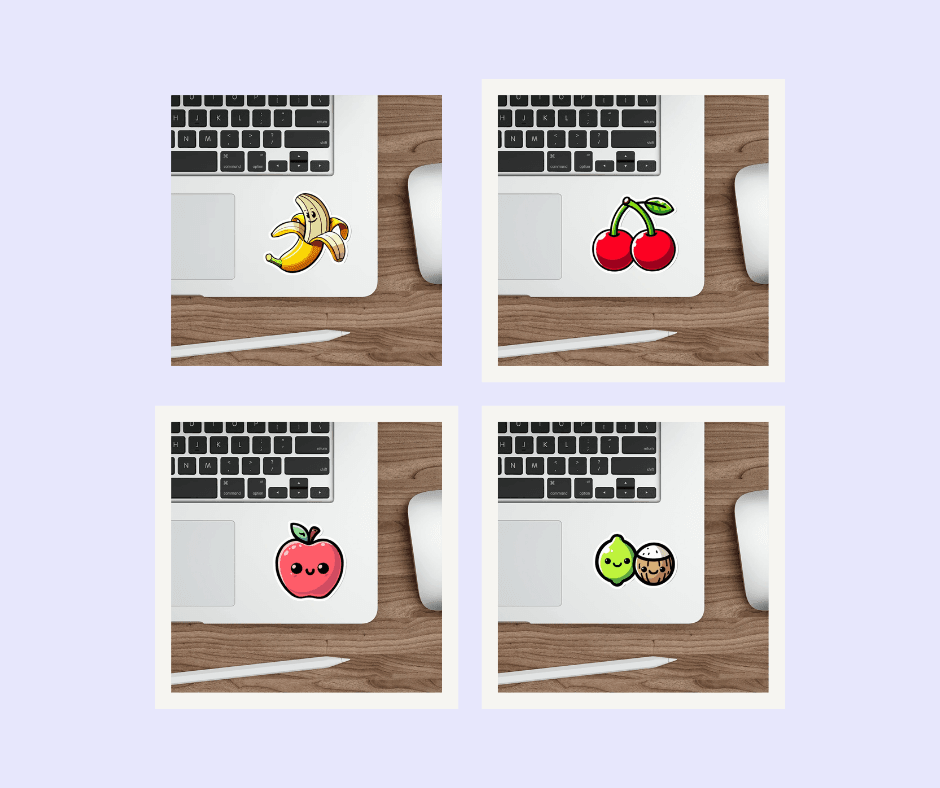 Waterproof Fruit Sticker Bundle
