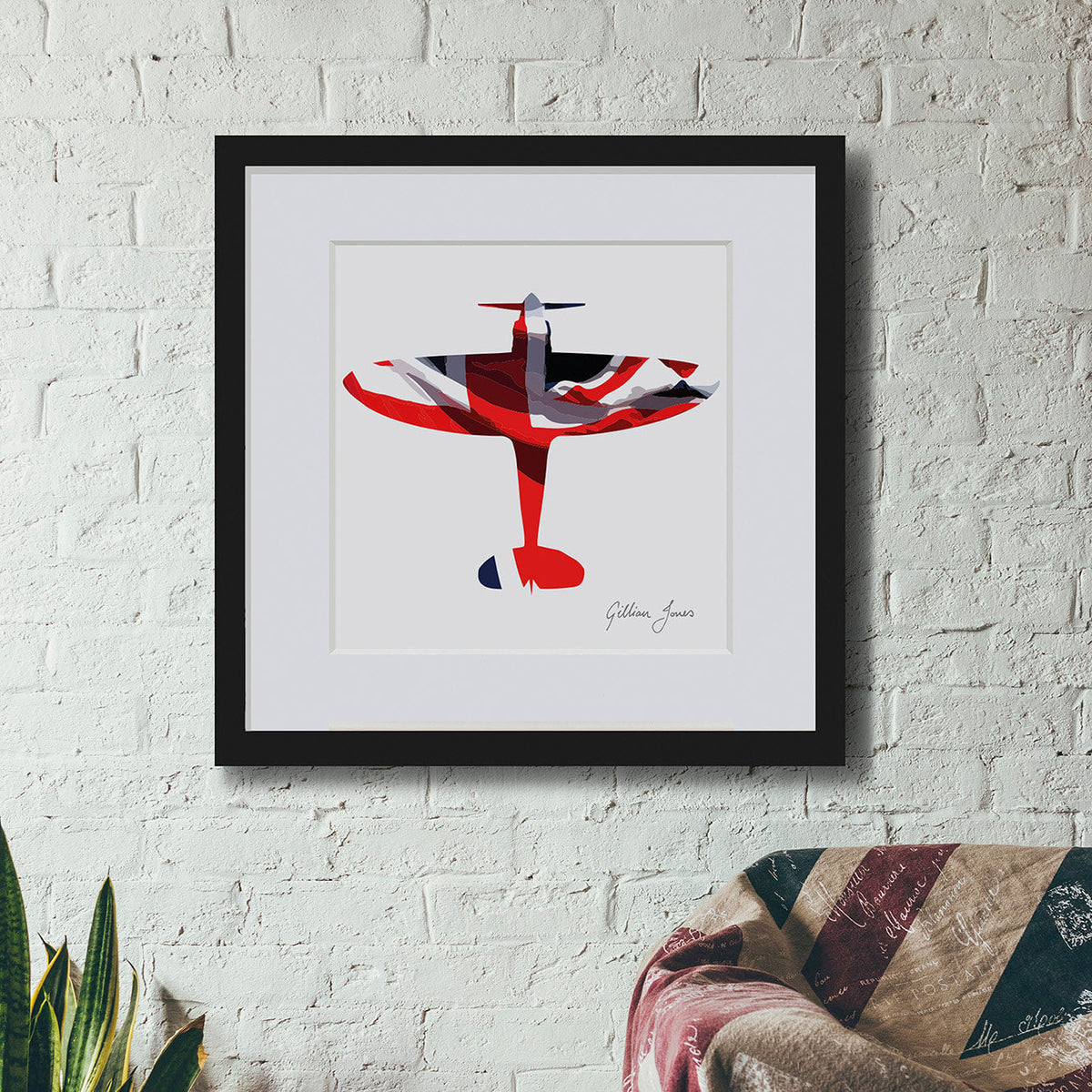 Spitfire Union Flag Print