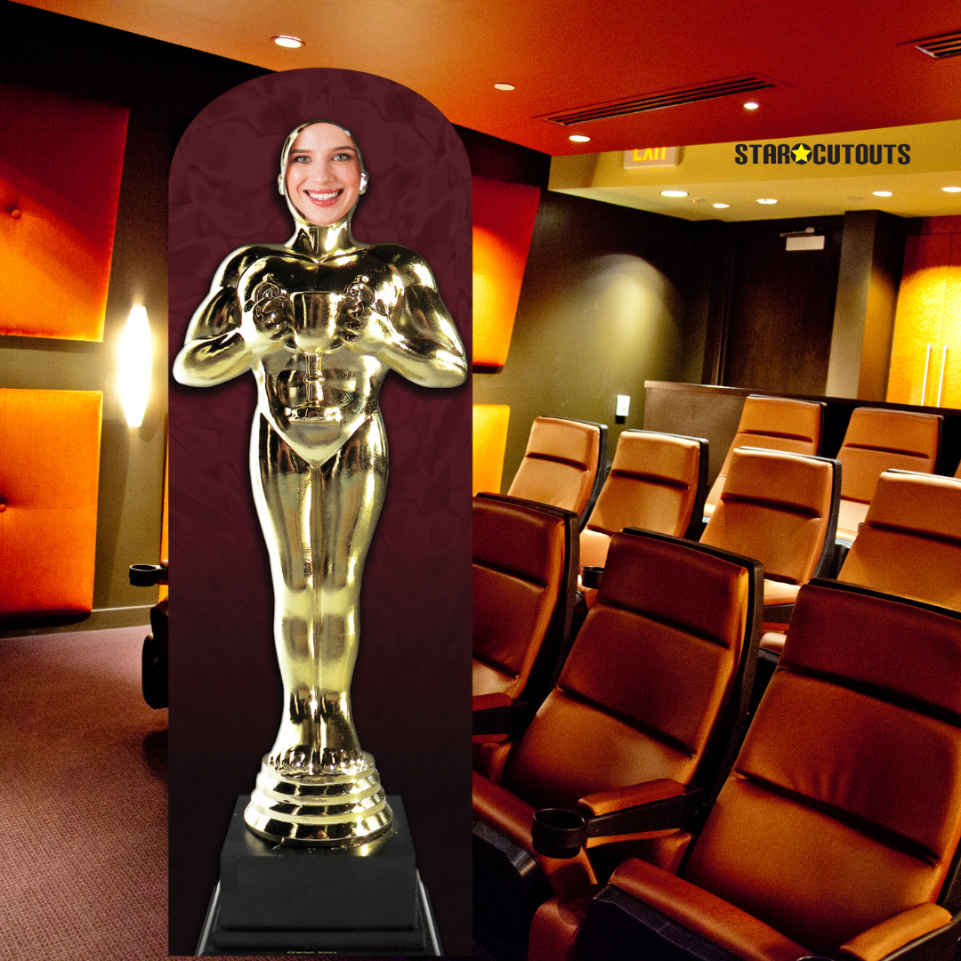 SC180 Award Statue 'Stand-In' Cardboard Cut Out Height 179cm