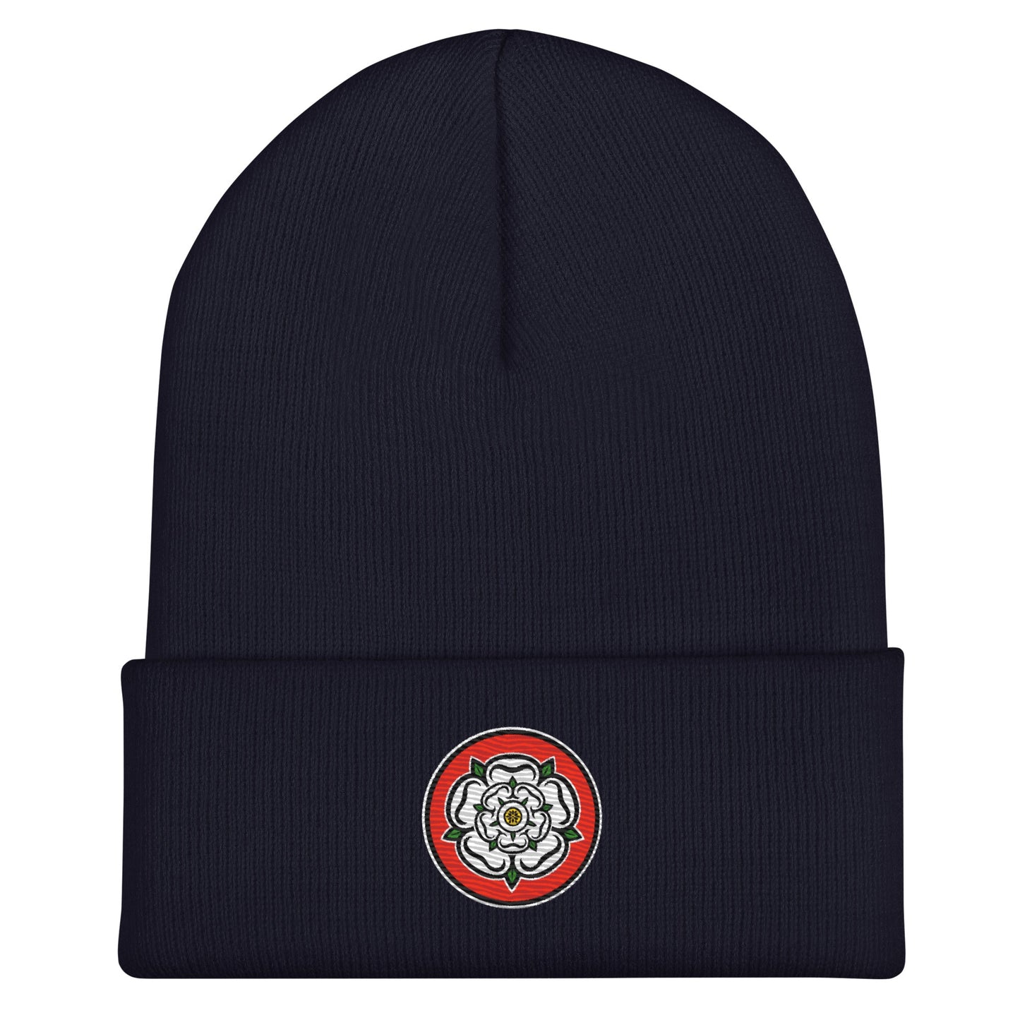 Barnsley Themed Yorkshire Rose Inspired Cuffed Beanie