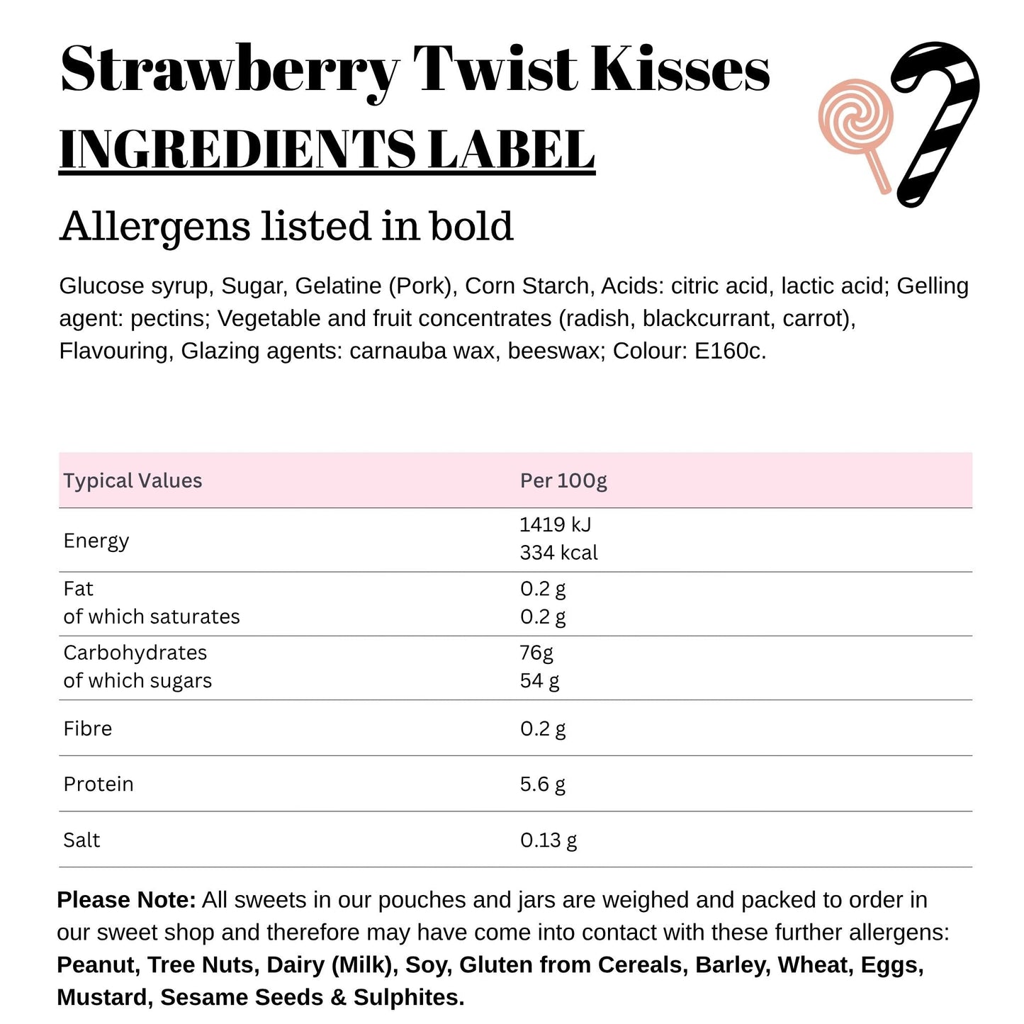 Strawberry Twist Kisses