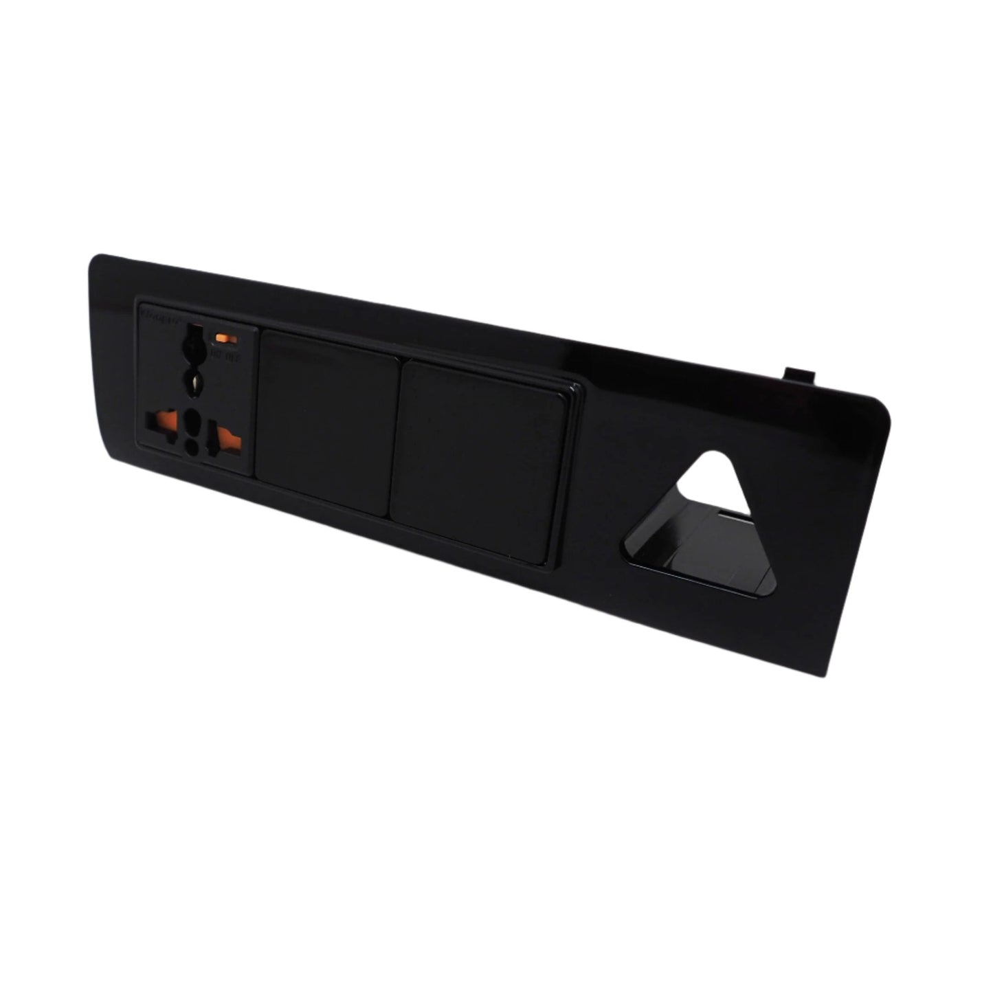For VW T5 & T5.1 Transporter Gloss Black Hazard Warning Light Switch – Painted & Ready to Fit